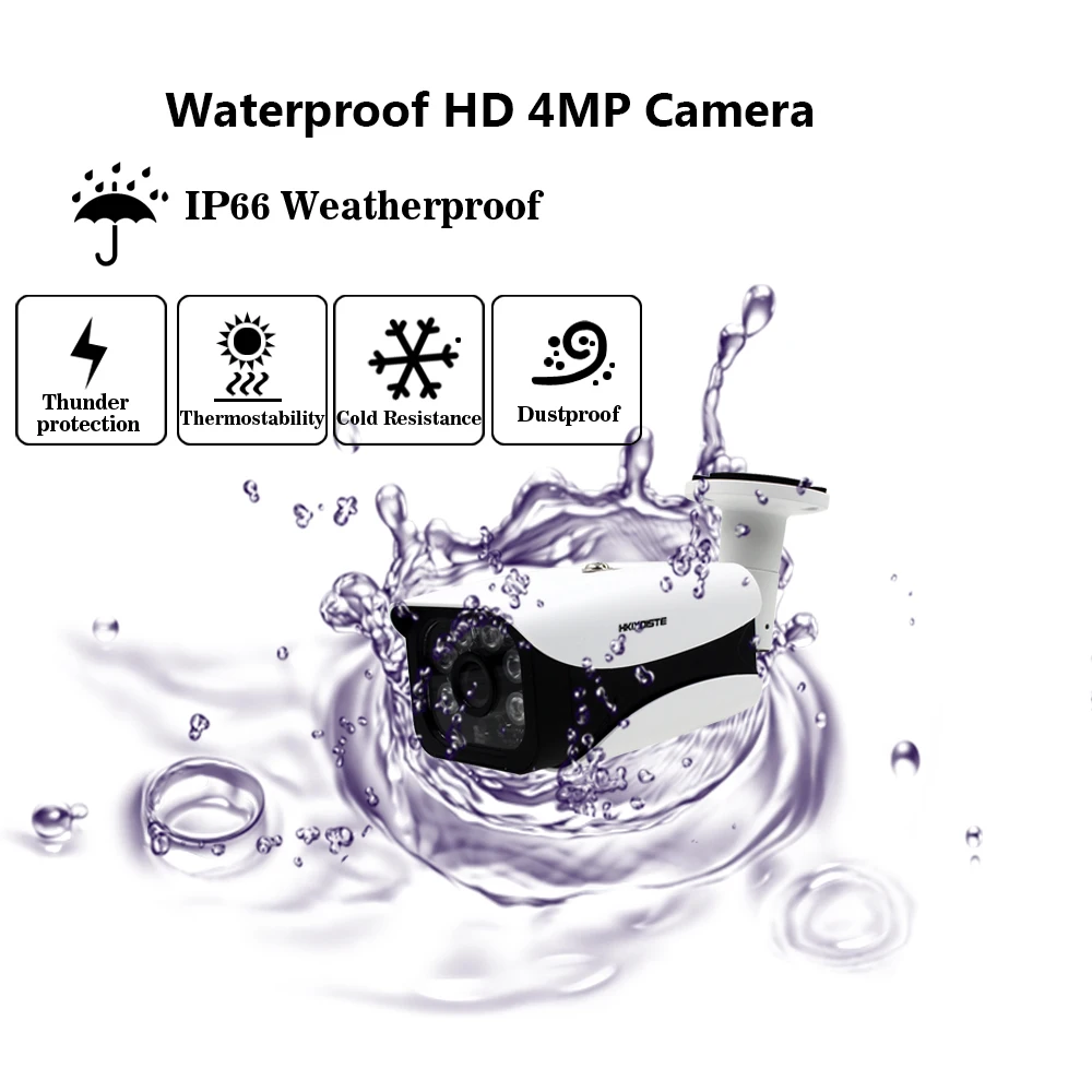 5MP CCTV система 16CH DVR комплект 16 шт. 4MP камера для ночной съемки Металл водонепроницаемый открытый Крытый HD CCTV камера Система дистанционного просмотра