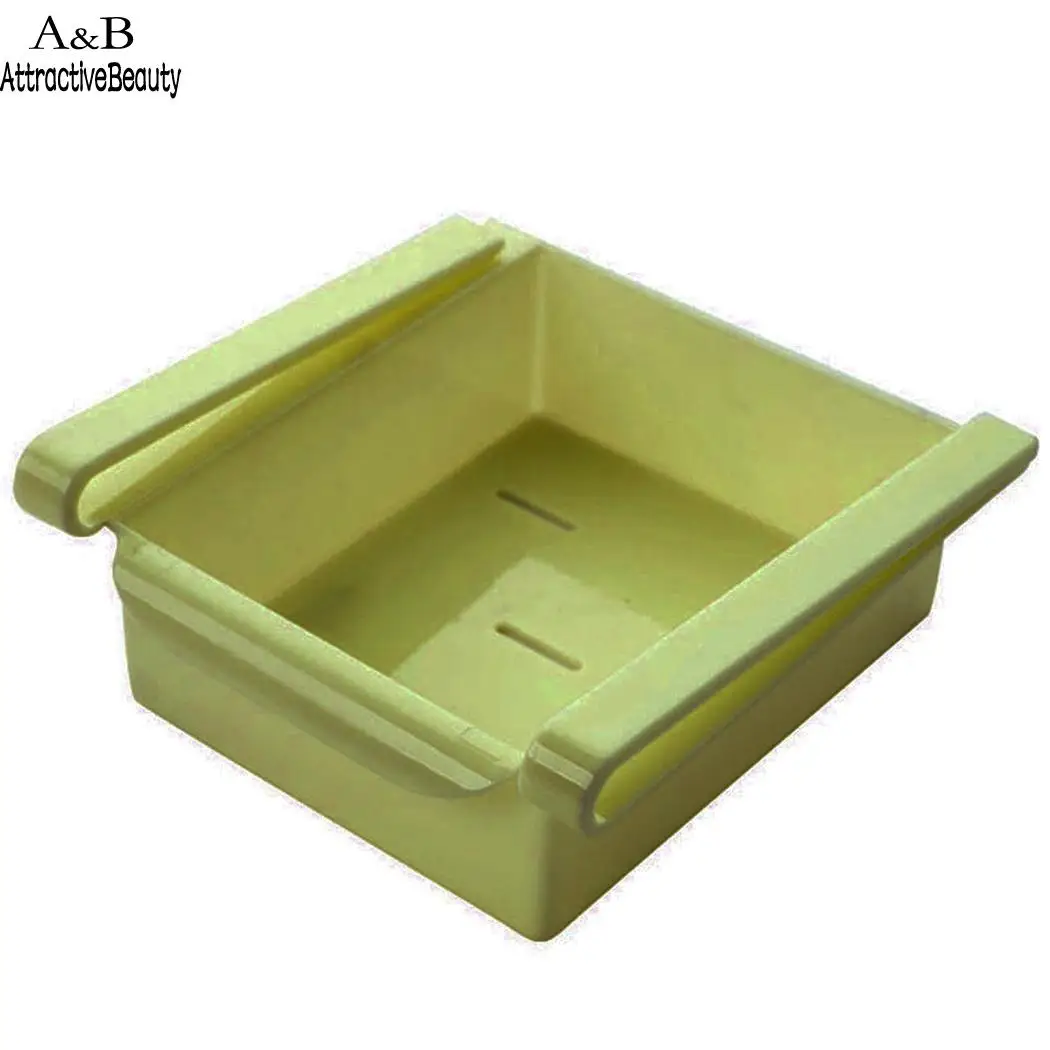 

Refrigerator Drawer Organizer Multi-functional Plastic Sliding Clapboard Fridge Box Partition Rack Home Kitchen Storage Case