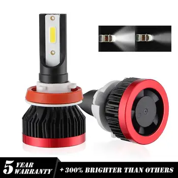 

H7 H8 H9 H11 H11 Car Headlight Bulb 100W 6000K 15000LM LED Headlight Bulb DOB Chips Fog Light Assemblies IP67 Car Auto LED 2pcs