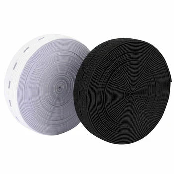 

Button Hole Elastic Cord Band 34/43 Yard 15/20mm Stretch DIY Sewing Tape Pregnant Costume Craft 34/43 Yards TB Sale