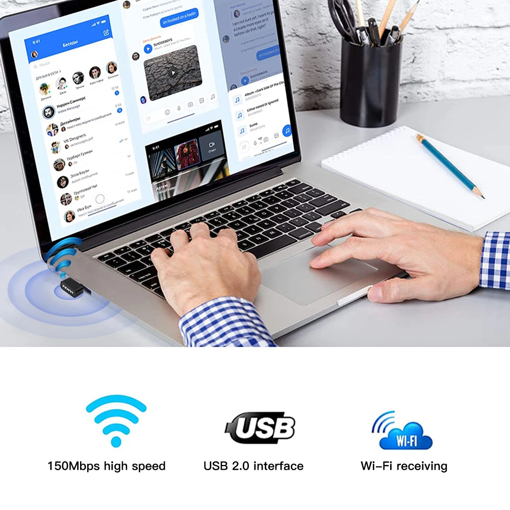 pc wifi adapter USB WiFi Adapter 1900Mbps Dual Band 2.4G/5Ghz USB3.0 Wireless WIFI Lan Adapter Dongle 802.11ac RTL8812BU With Antenna For Laptop ethernet to phone port adapter