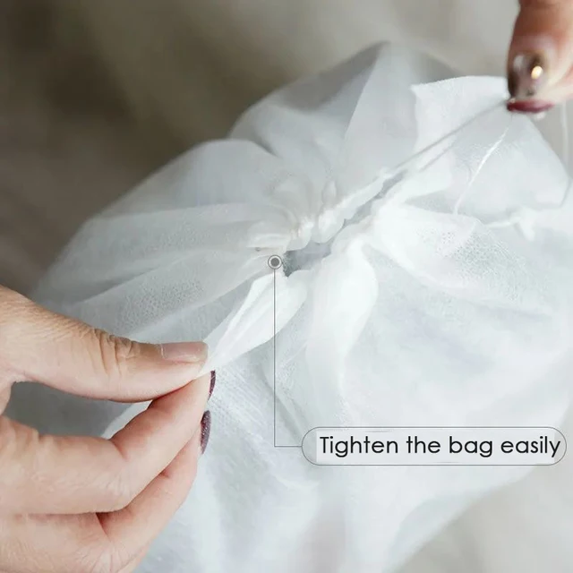 100 db Nem Szőtt Cipőpor Borítja Porálló Húzózsinór, Tiszta Tároló Táska Utazási Tasak Cipőzsákok Otthoni Szervezet - Image 4