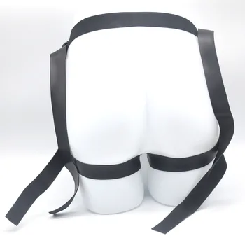 FAAK Cowhide Strap-on Penis pants With Stainless steel Rings Dildo Pants for couple Lesbian Men Belt sex toys Adult Games 5