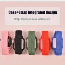 Aliexpress - Case Braided Solo Loop Strap For Apple Watch Band 6 44mm 40mm iWatch band 38mm 42mm Elastic bracelet Apple watch series 5 4 3 se