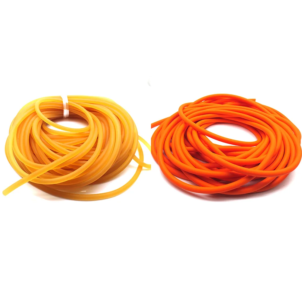 Without Hole 1pc 5-10Meter Diameter 4.5-5-6MM Solid Elastic Rubber Natural Latex Yoga Rope Used for Sports Exercise and Fitness Size : 6mm Orange 5meters 
