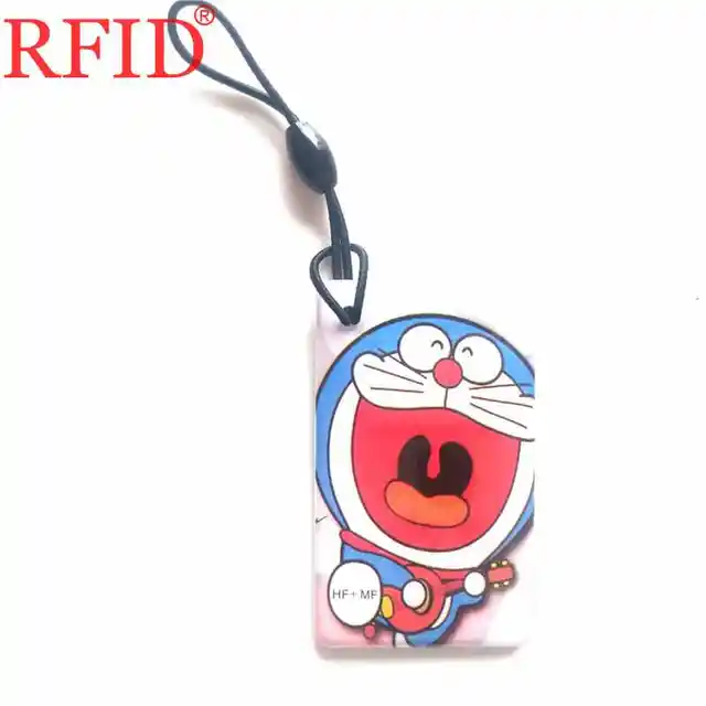 125KHZ 13.56MHZ Dual Chip Frequency Changeable Rewritable UID/T5577 EM4305 RFID Rewrite 0 Block Keychain Access Control Card 6