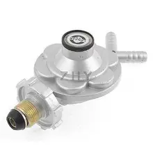 Бутилированный сжатый 2 выхода прибор учета газа регулятор клапан Серебряный тон