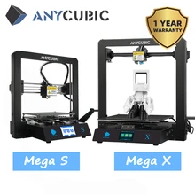 Anycúbico mega s/x/zero/pro impressora 3d quadro de metal completo mais tamanho desktop 3d drucker alta precisão stampante 3d impresora 3d