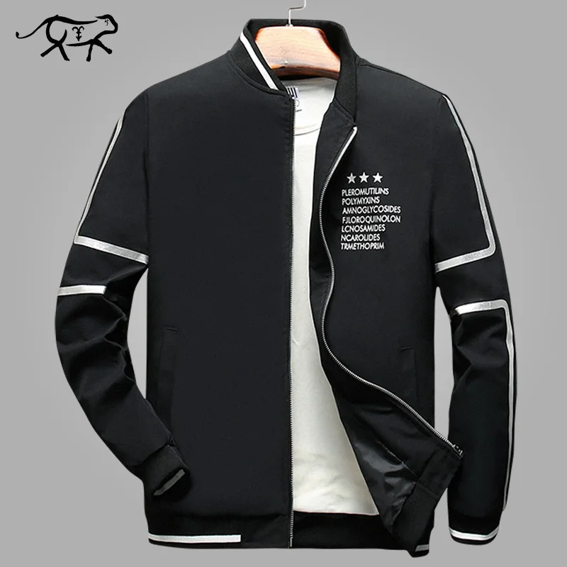 Осенние куртки для мужчин s Stand Collor bomber куртка для мужчин повседневная Slim Fit Pilot пальто Мужская модная мужская одежда новая Брендовая верхняя