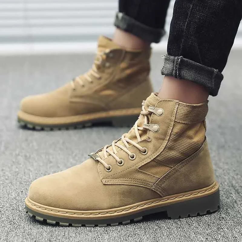 New Arrival Canvas Male Shoes Casual Sneakers High Top Retro Martin boots Men | Обувь