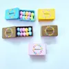 NEW 1:12 Miniature Macaron 1PCS Alloy Box+ 10pcs Mini Macaron for Blyth Barbies OB11 1/6 BJD Dollhouse Kitchen Play Toys 3