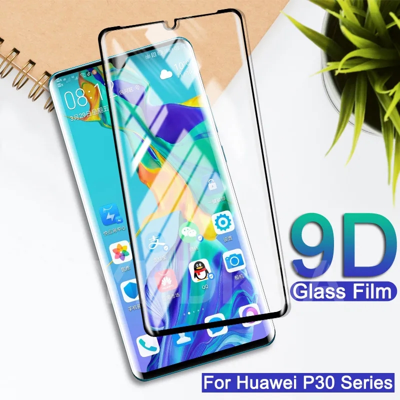 

9D Full Cover Tempered Glass For Huawei P30 Lite P20 Pro Screen Protector For Huawei P10 P20 Lite Plus P Smart Protective Film