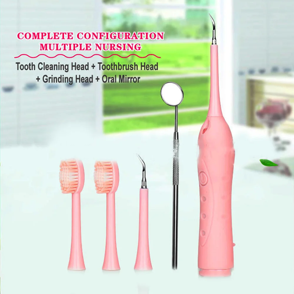 

Sonic Electric Tooth Cleaner Toothbrush Dental Plague Remover Scraper Teeth Stain Polishing USB Charging Plaque Remover