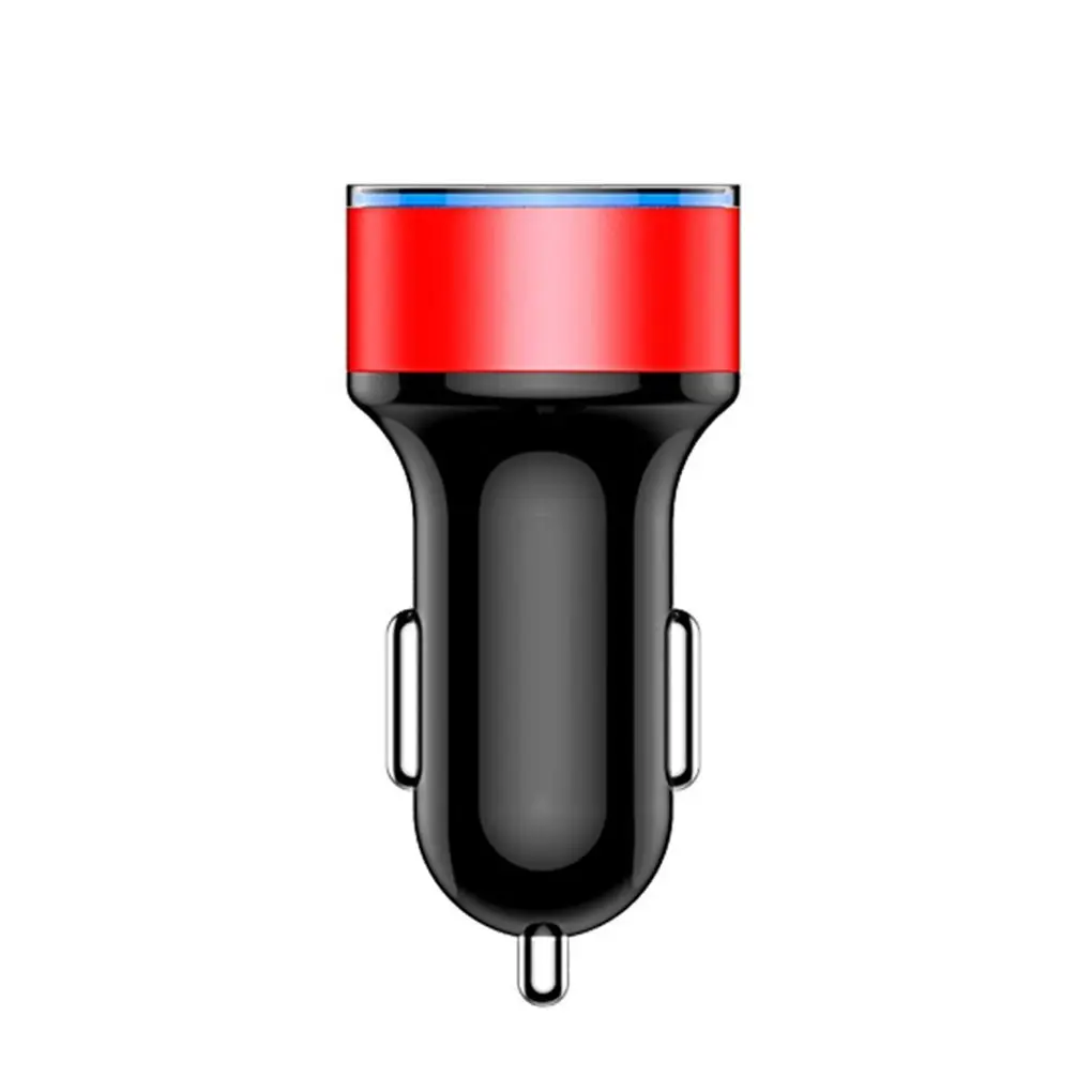 NO.3 Двойной USB порт автомобиля Быстрый портативный алюминиевый зарядное устройство из алюминиевого сплава прикуривателя 3.1A 5V адаптер светодиодный дисплей - Название цвета: NO.3