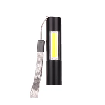 

XANES 1463-COB 3Modes Zoomable Mini USB Rechargeable LED Flashlight Suit Waterproof Built-in Battery Torch Lantern Gift Portable