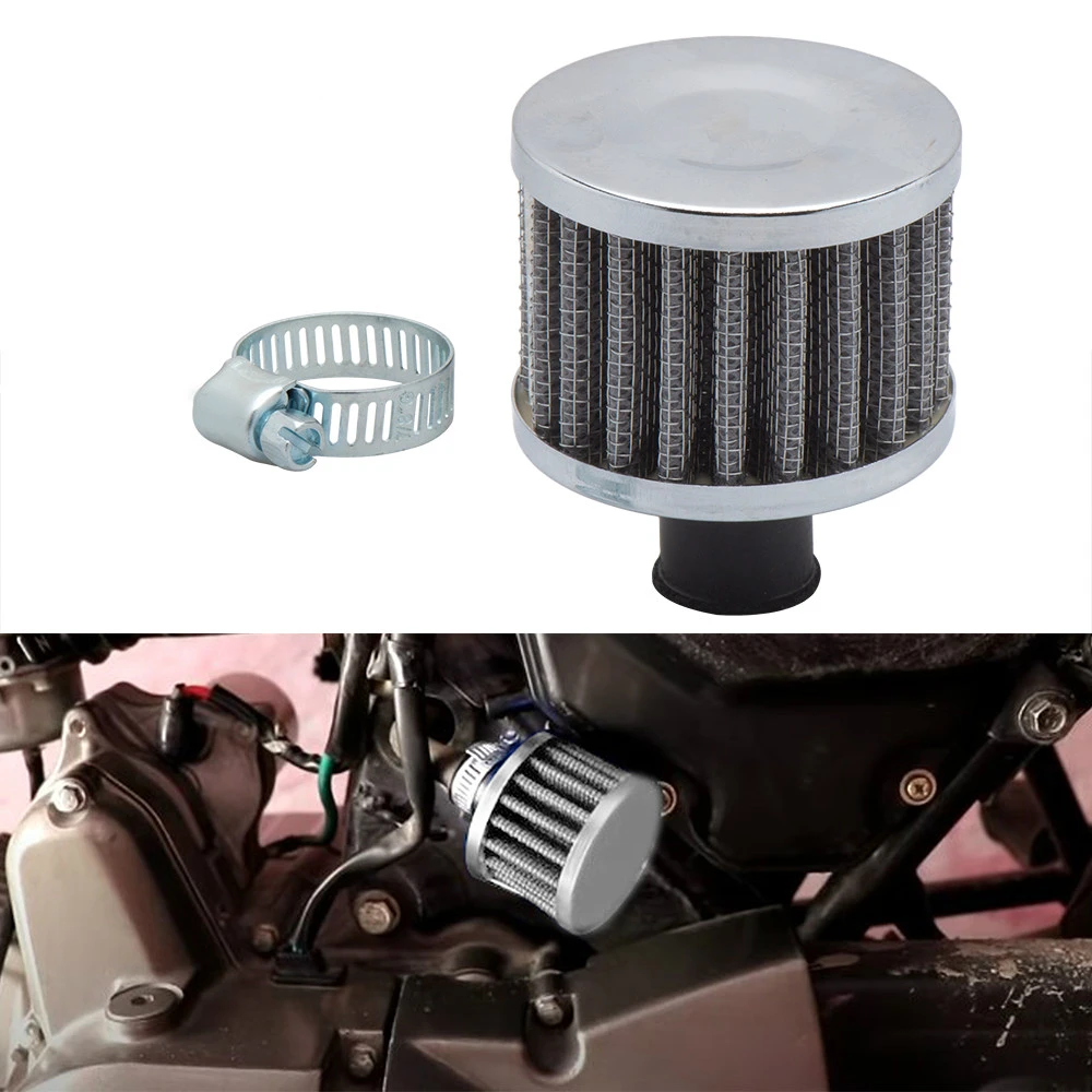 12MM Mini Universal Crankcase Valve Cover Air Filter Breather 1/2
