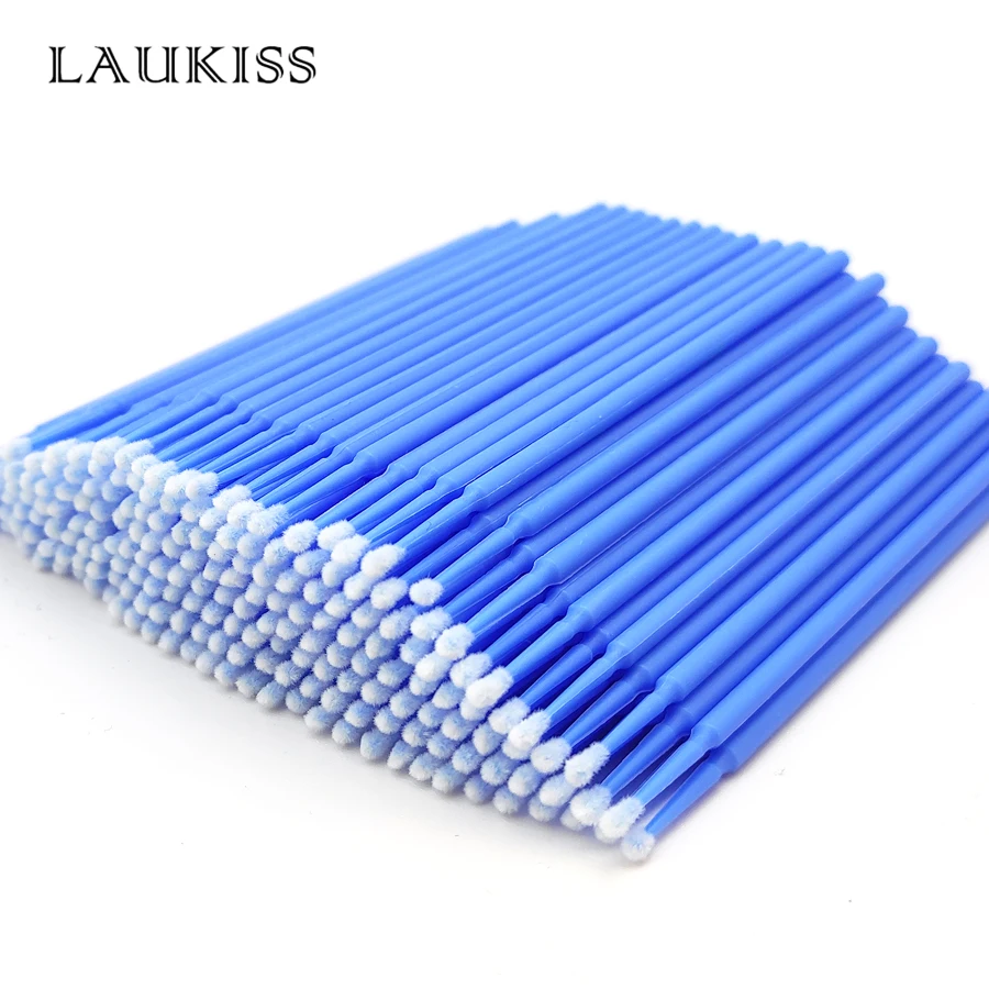 Makeup Brush 100pcs Micro Eyelash Extension Glue Brushes Lint Free Applicators Disposable Makeup Tools