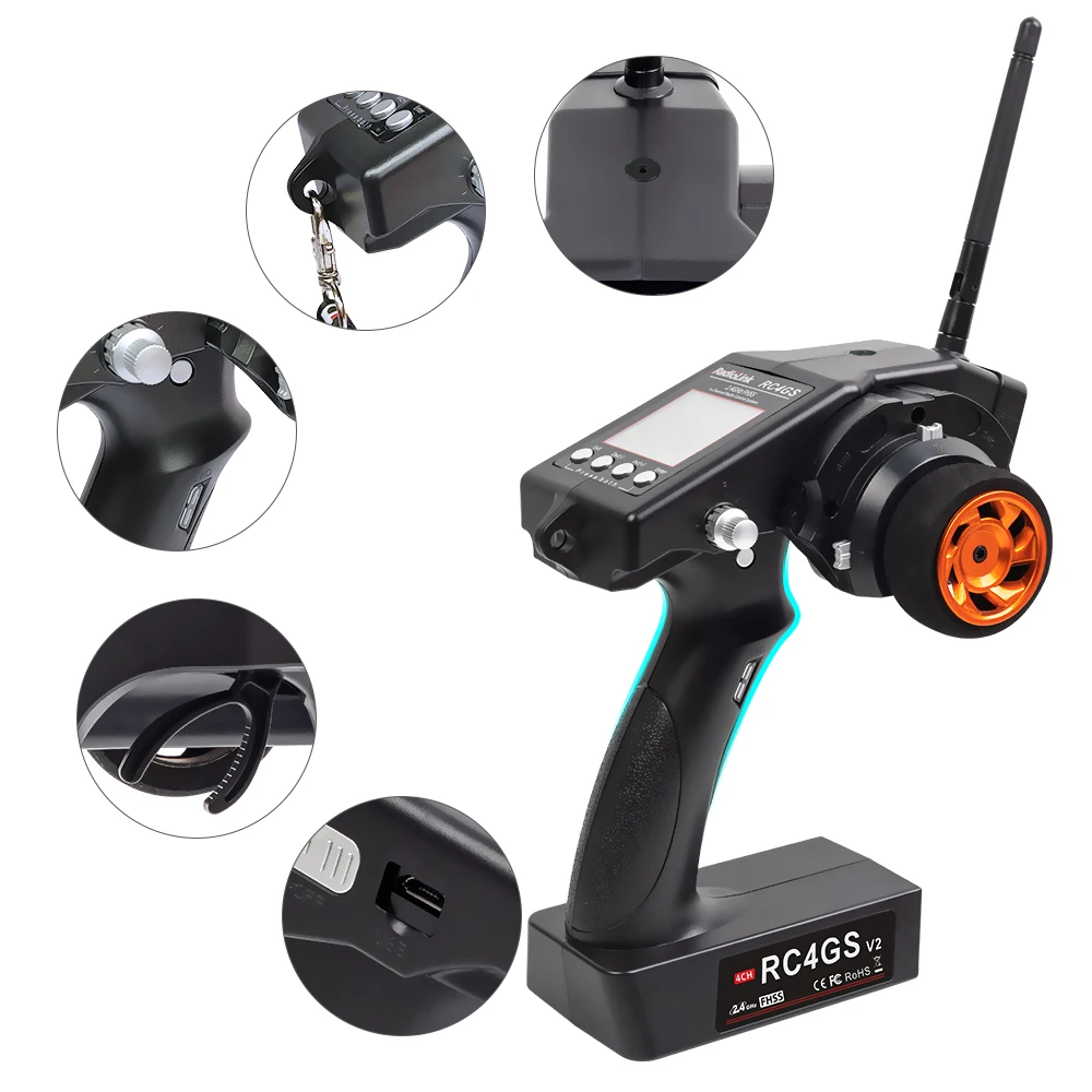 Радиопередатчик и приемник Radiolink RC4GS v2 2 4G 4CH RC R6FG или R7FG Gyro пульт дистанционного
