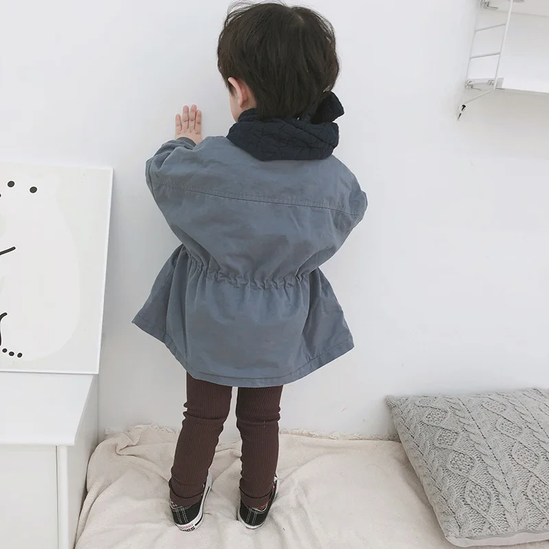 Children's Autumn Winter Korean Boys and Girls with Fleece Overcoat Thickened Jacket Coat kids jacket