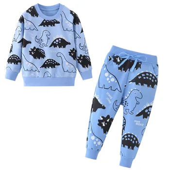 

Dinosaur Boys Girls Clothes Sets New 2020 Cotoon Sweaters Pants Cartoon Suits for Children Boys Autumn Children Clothes