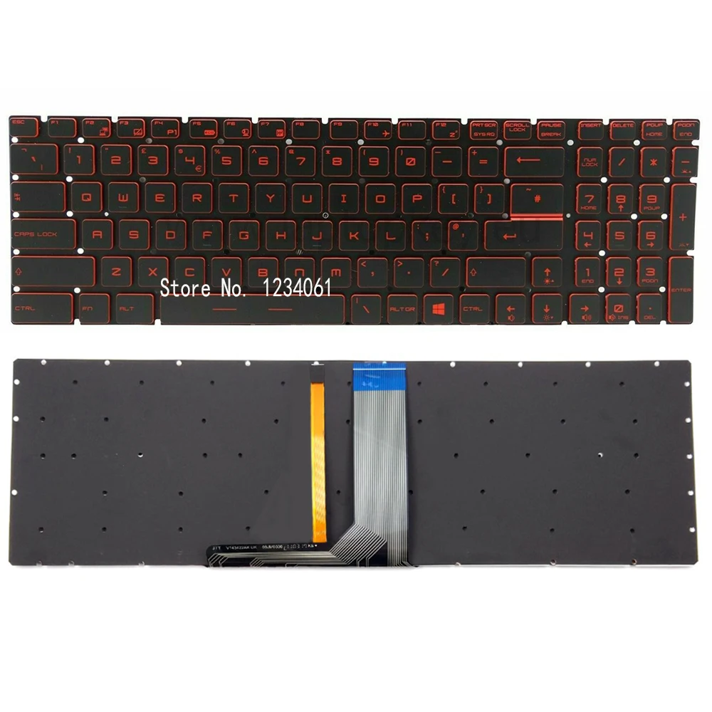 New Red Backlit Keyboard For MSI GL62M GL62MVR GL62VR GL63 GL72M GL72V GL73 GV62 GV62VR GV72 GV72VR Series Laptop US English | Компьютеры