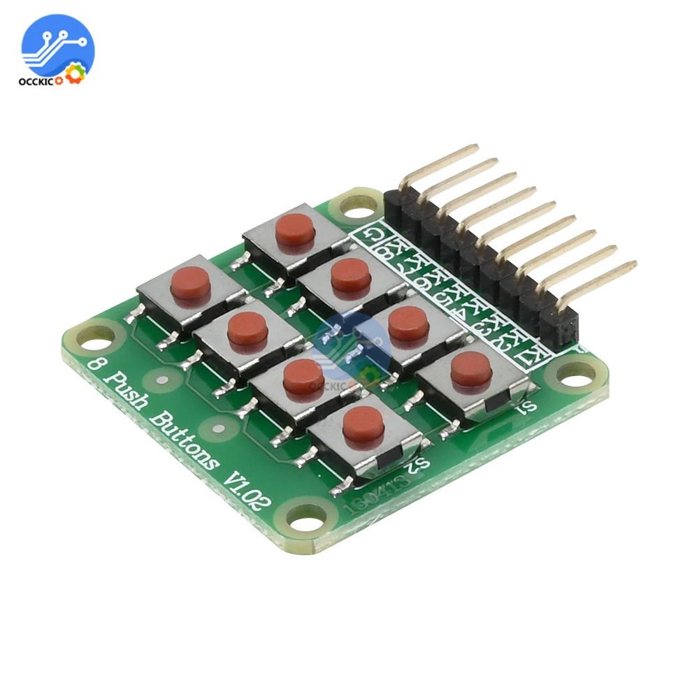 Тактильный переключатель для Arduino 1 шт. матрица 8 кнопок модуль платы клавиатуры