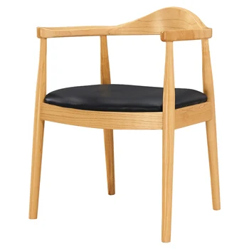

Solid wood dining chair hotel designer chair back armchair nordic industrial style chair assembly