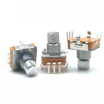

EC11 thin rotary encoder with switch 30 positioning number 10mm half-axis audio digital potentiometer 5 feet