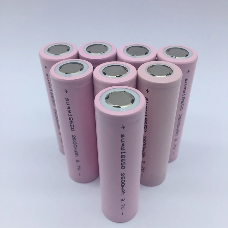 Suqy 8 шт./лот 100% Новый оригинальный Bateria 18650 3,7 в 2600 мАч inr18650 аккумулятор перезаряжаемые батарея для запасные аккумуляторы телефонов