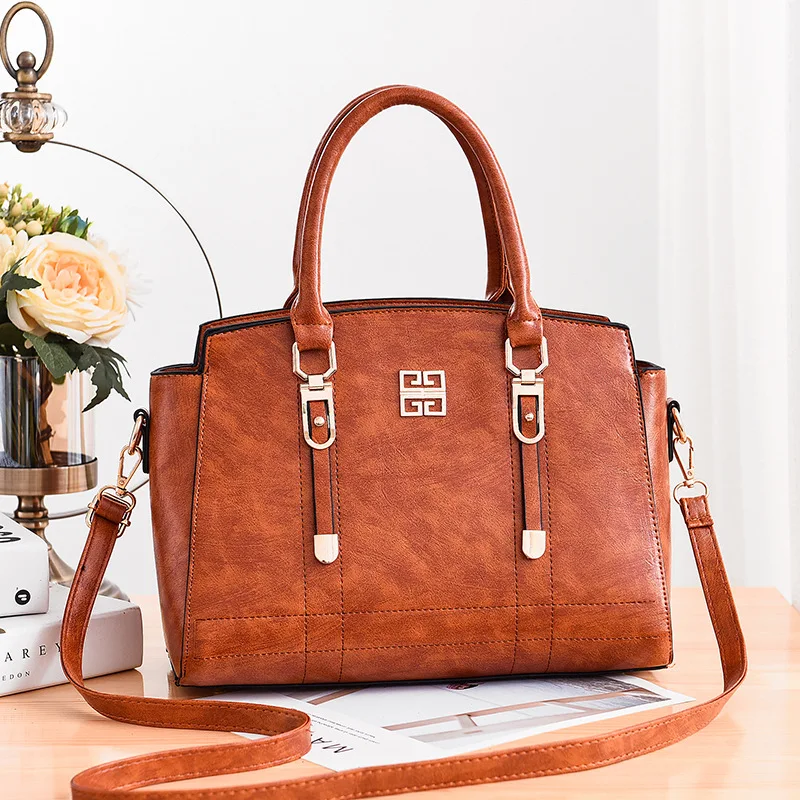 

[10 from the Grant] Classic Ol Commuting WOMEN'S Bag Bag Retro Casual Handbag Mom Versatile Shoulder Bag Bag