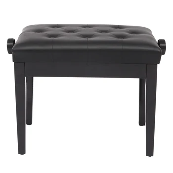 

22inch piano bench without storage brown Solid Wood Bench Piano Lift Keyboard Bench Single Piano Lift Stool Chair Bench