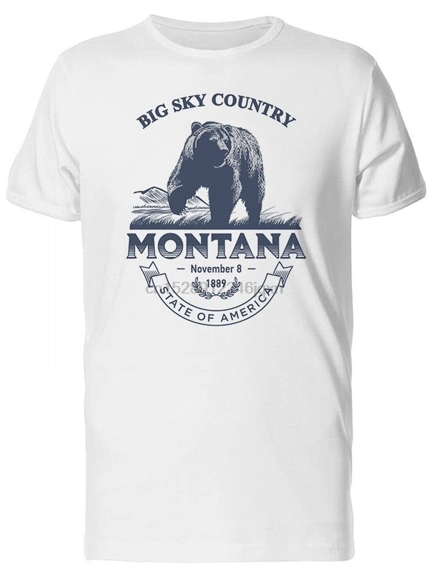 Big Sky Country Montana 1889 Мужская футболка Новая забавная | одежда