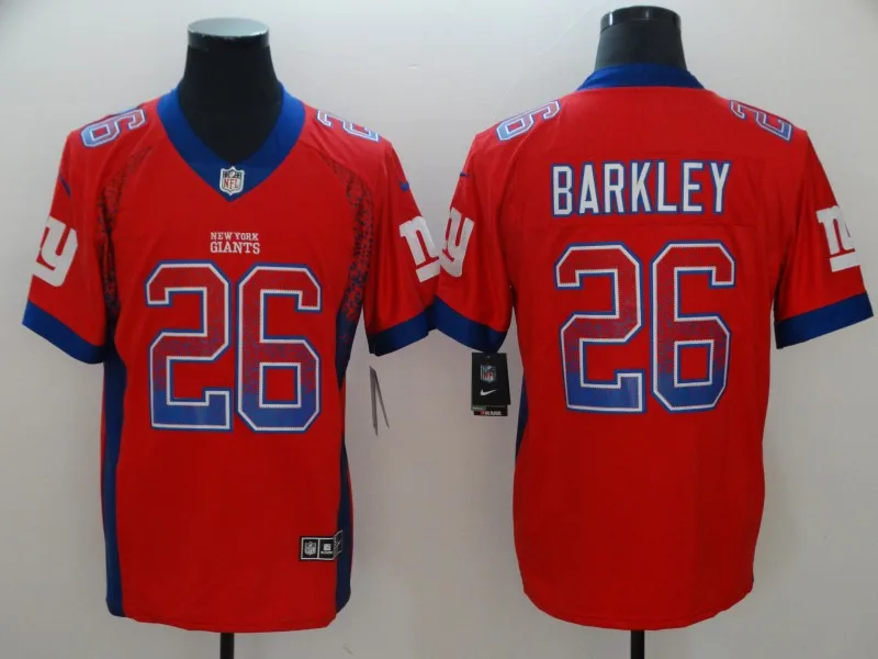 MEN Мужская футболка Saquon Barkley Giants в стиле Нью-Йорк - Цвет: MEN
