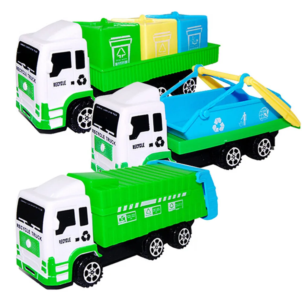 Car Toys For Boys Plastic Interactive Car Toys For Children Diecast Model Sanitation Garbage Cars Toy kids Birthday Gift