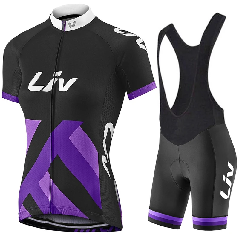 

LIV Pro Bicycle Team Short Sleeve Maillot Ciclismo Men's Cycling Jersey Summer breathable Cycling Clothing Sets
