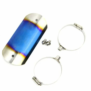 

Durable And Practical Motorcycle Exhaust Middle Pipe Heat Shield Link Cover Muffler Protector Guard