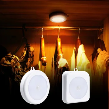 

PIR Motion Sensor 6 LED Cabinet Lights Closet New Wall Lamp Magnetic Corridor Stair Light Kitchen Bedroom Night Smart Lamp A1