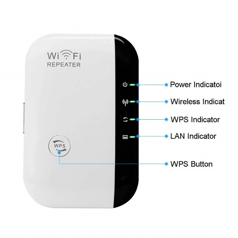 Беспроводной Wi-Fi ретранслятор усилитель сигнала 802.11N/B/G Wi-Fi диапазон расширитель 300 Мбит/с усилитель сигнала Repetidor WiFi Wps шифрование