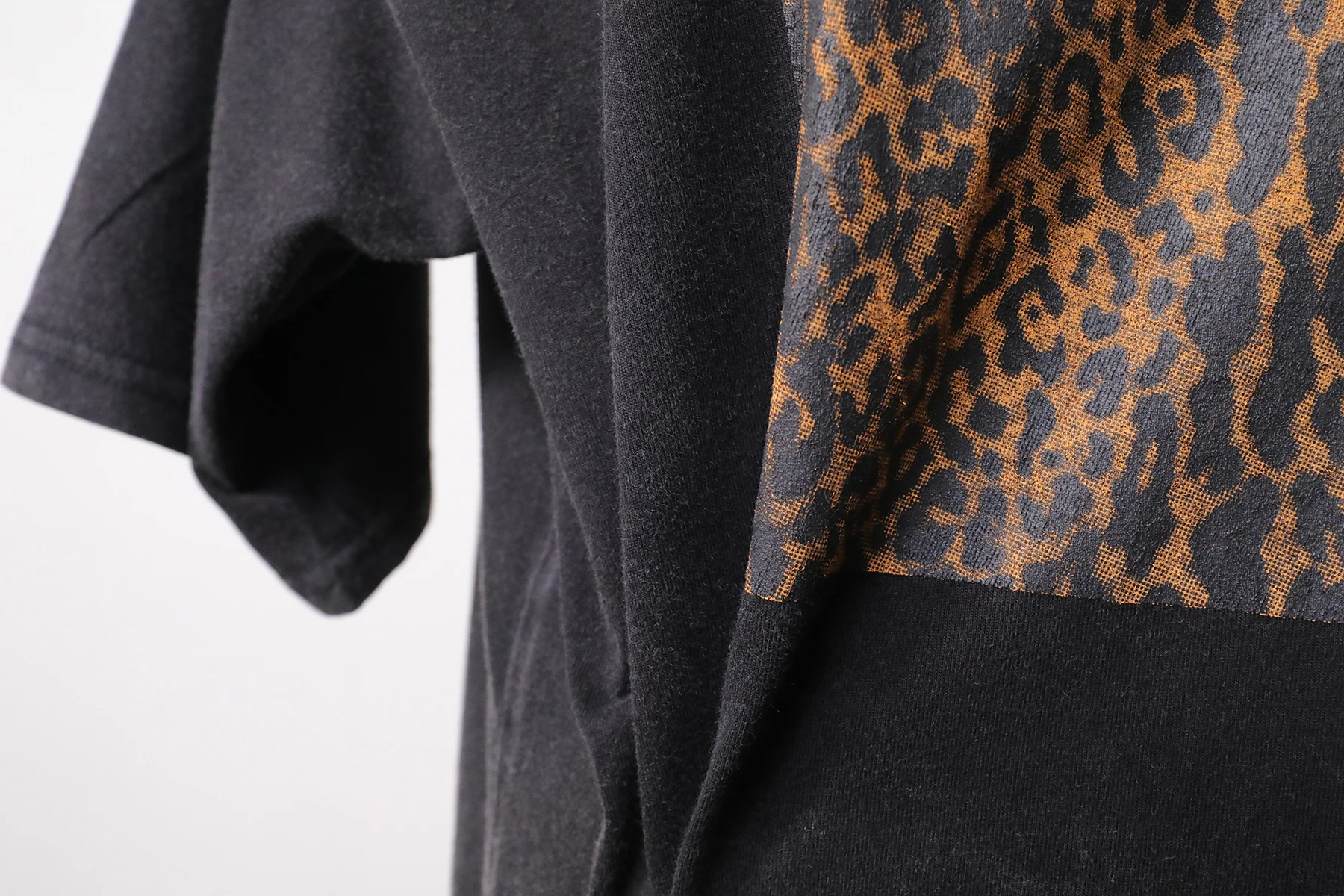 Jastie Retro Leopard Print Long T-Shirt Summer Women Short Sleeve O-Neck Pullover Tops 100% Cotton Tee Dress Oversize Tops Blusa