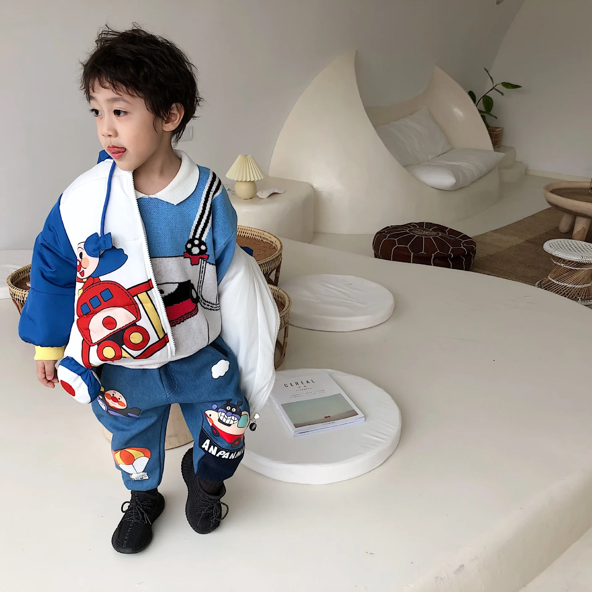 Tonytaobaby/новые зимние мягкие джинсы для маленьких мальчиков и девочек штаны с рисунком штаны для девочек