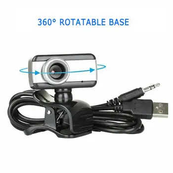 

HD Webcam USB Web Computer Camera Built-In Sound-absorbing Microphone 640 X 480 Dynamic Resolution Webcam Video Recording