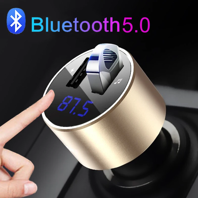 JINSERTA Bluetooth fm-передатчик Автомобильный MP3-плеер без потерь HiFi стерео музыкальный