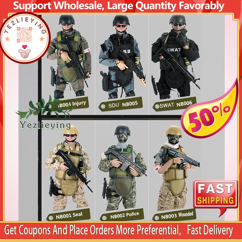 

Фигурка солдата спецназа, масштаб 1/6, 30 см, из ПВХ