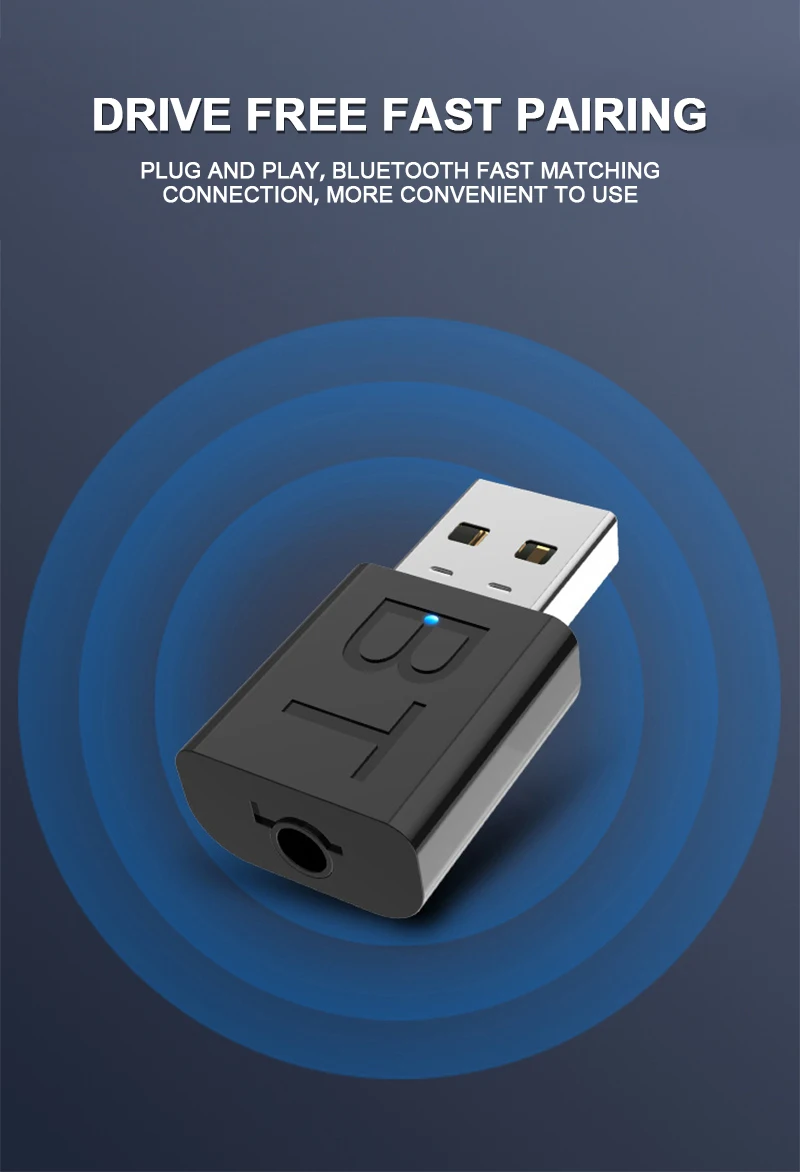 Автомобильный Bluetooth 5,0 Аудио приемник адаптер Портативный беспроводной Bluetooth передатчик 3,5 мм Aux для домашнего автомобиля комплект Mp3 музыкальный приемник