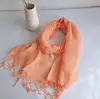 100% Linen New Spring and Autumn Unisex Scarf Echarpe Muslim Hijab Foulard Shawls Tie Dye Scarves Women/Men Sjaal Scarfs 5