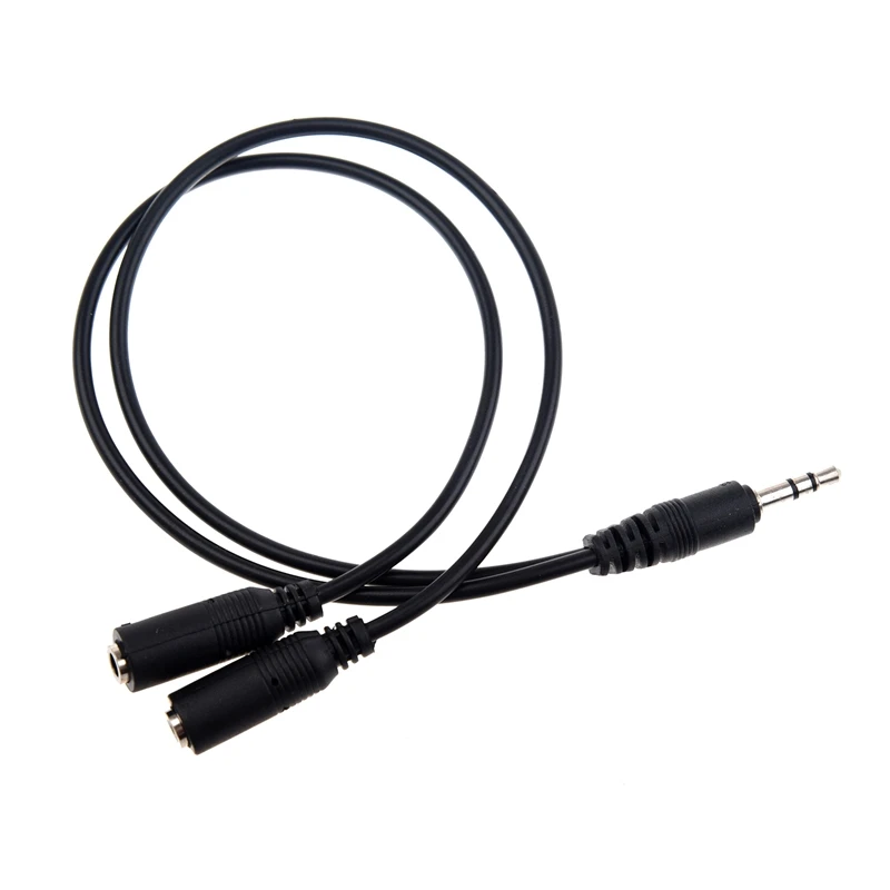 Promotion--Audio Jack Y Cable 3 5mm Plug Stereo at 2 x 3.5 mm Socket Coupling Adapter about 20 cm | Электроника