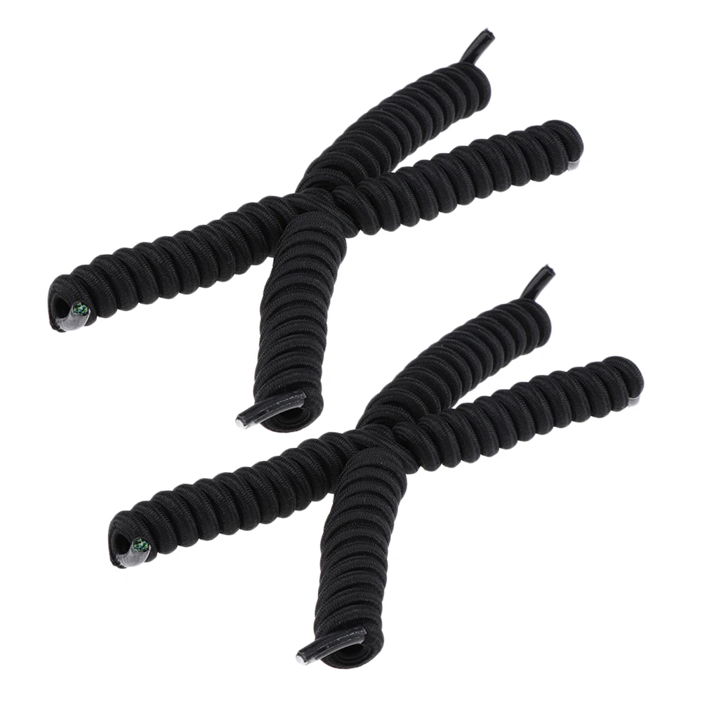 4x Adults Elastic No Tie Shoelaces Triathlon Curly Lazy  Shoe Laces