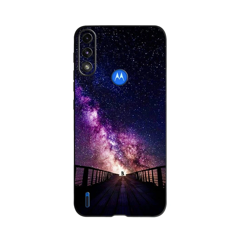 Durable Silicone Phone Back Cover - Soft TPU Protection for Motorola Moto E7 Series