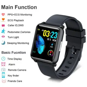 

Smart Watch ECG PPG PRV Heart Rate Blood Pressure Monitor Pedometer Bracelet H9 Smartwatch Men Women Wearable Devices Clock Hour