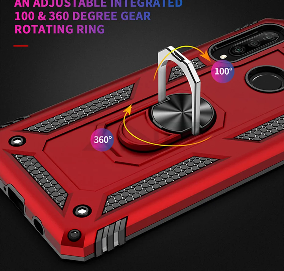 Для huawei P30 Pro P30 Lite чехол для телефона противоударный ArmorMagnetic чехол с кольцом-подставкой для huawei P Smart Оболочка Чехол s Coque